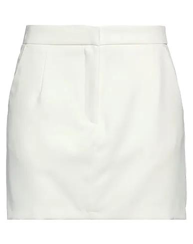 Ivory Crêpe Mini skirt
