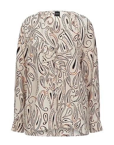 Ivory Crêpe Patterned shirts & blouses