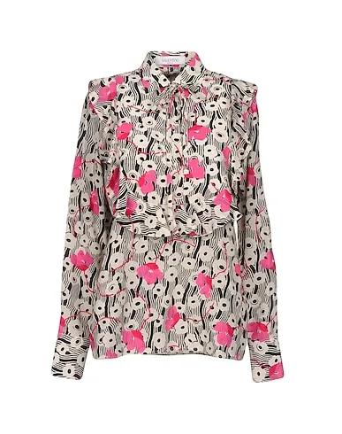 Ivory Crêpe Patterned shirts & blouses