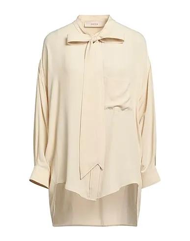 Ivory Crêpe Shirts & blouses with bow