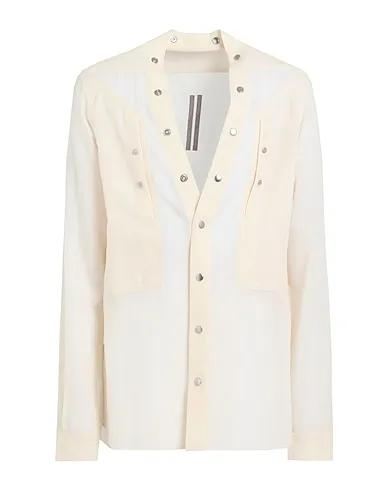 Ivory Crêpe Solid color shirt