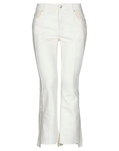 Ivory Denim Denim pants