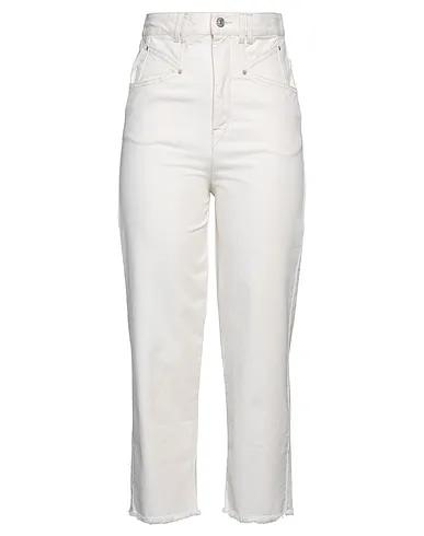 Ivory Denim Denim pants