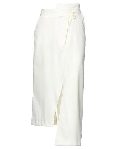 Ivory Flannel Maxi Skirts
