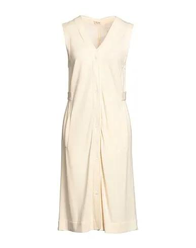 Ivory Flannel Midi dress
