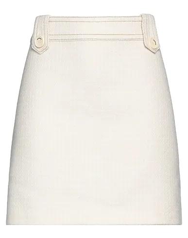 Ivory Flannel Mini skirt