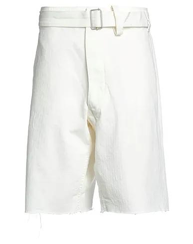 Ivory Gabardine Shorts & Bermuda