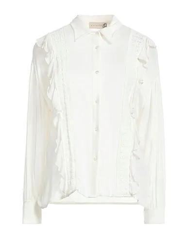 Ivory Gauze Lace shirts & blouses