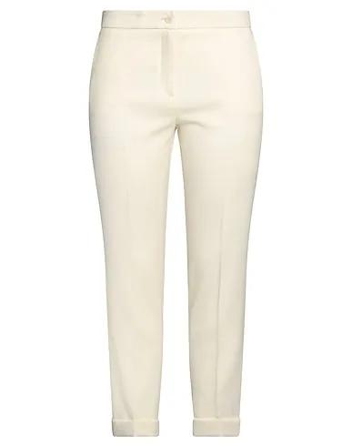 Ivory Jacquard Casual pants