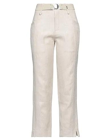 Ivory Jacquard Casual pants