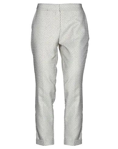 Ivory Jacquard Casual pants