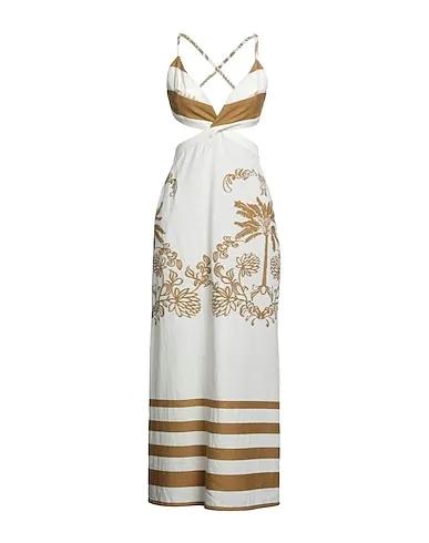 Ivory Jacquard Long dress