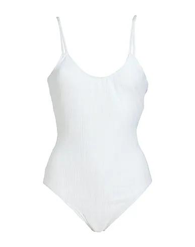 Ivory Jacquard One-piece swimsuits