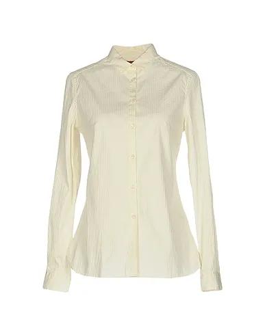 Ivory Jacquard Solid color shirts & blouses