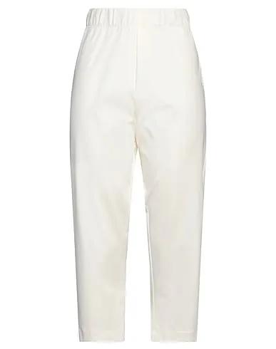 Ivory Jersey Cropped pants & culottes