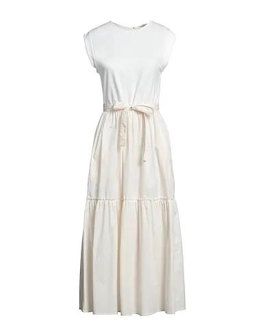 Ivory Jersey Long dress