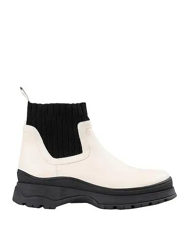 Ivory Knitted Ankle boot BOW BOOT
