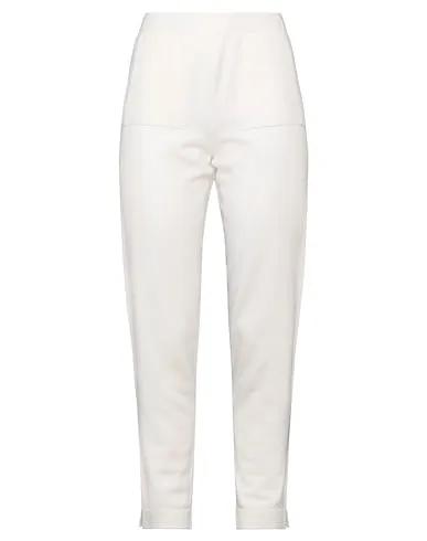 Ivory Knitted Casual pants