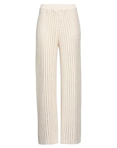Ivory Knitted Casual pants