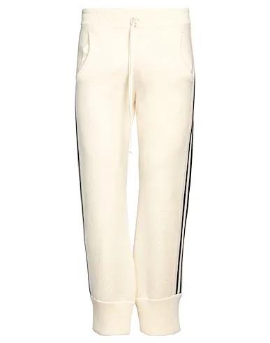 Ivory Knitted Casual pants