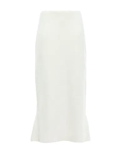 Ivory Knitted Maxi Skirts