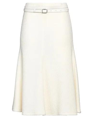 Ivory Knitted Midi skirt
