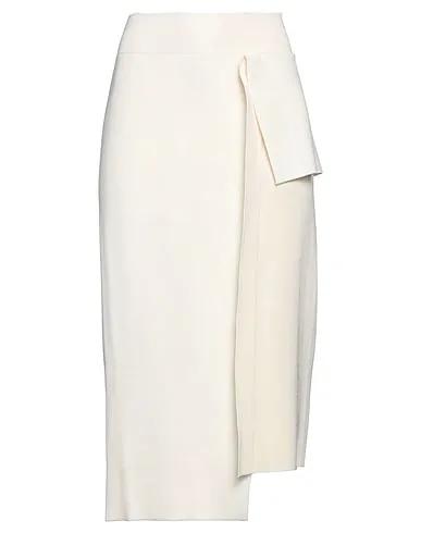 Ivory Knitted Midi skirt