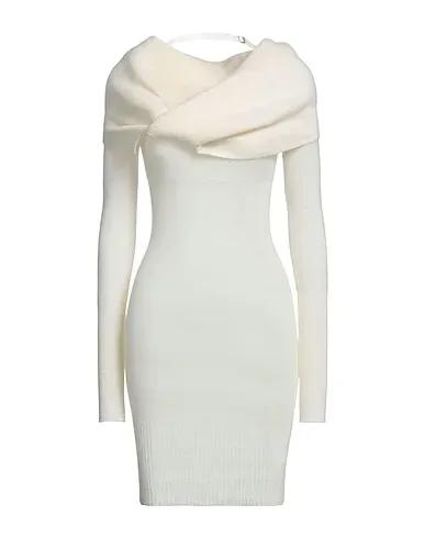 Ivory Knitted Sheath dress