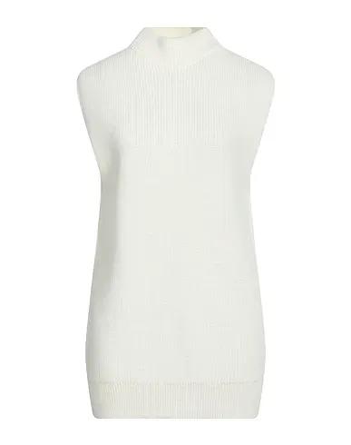 Ivory Knitted Sleeveless sweater