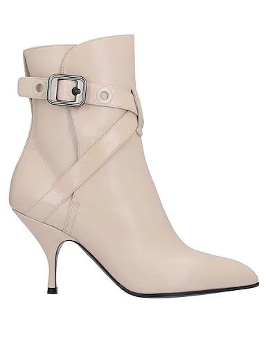Ivory Leather Ankle boot
