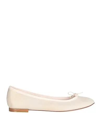 Ivory Leather Ballet flats CENDRILLON AD

