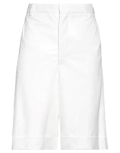 Ivory Leather Cropped pants & culottes