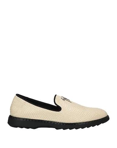 Ivory Leather Loafers