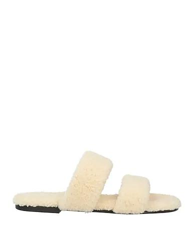 Ivory Leather Sandals