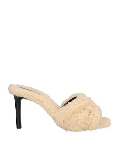 Ivory Leather Sandals