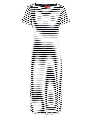 Ivory Piqué Midi dress