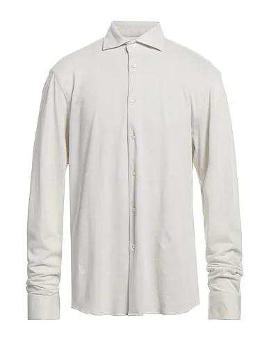 Ivory Piqué Solid color shirt