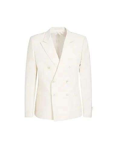 Ivory Plain weave Blazer