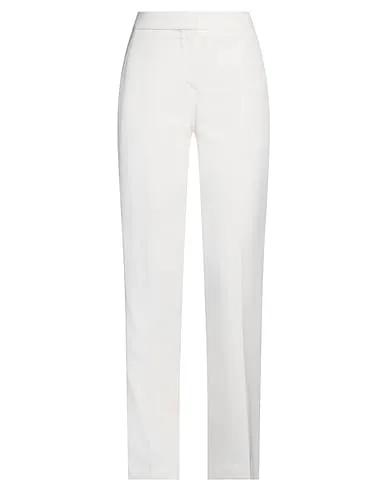 Ivory Plain weave Casual pants