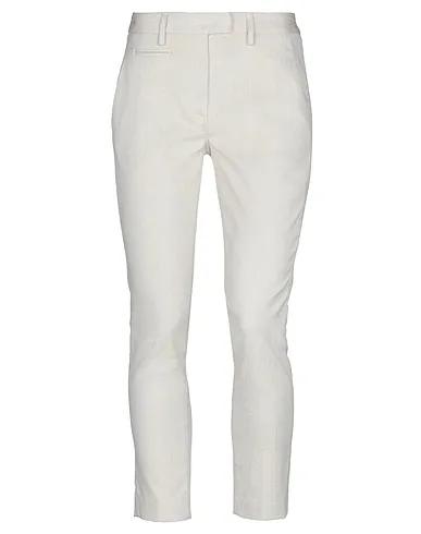 Ivory Plain weave Casual pants