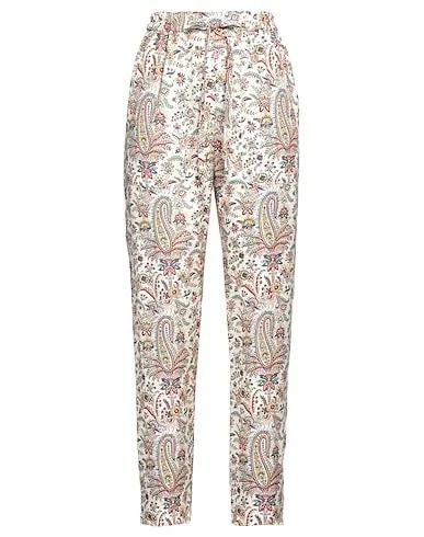 Ivory Plain weave Casual pants