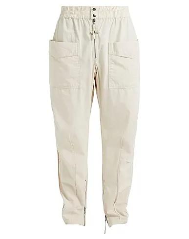 Ivory Plain weave Casual pants