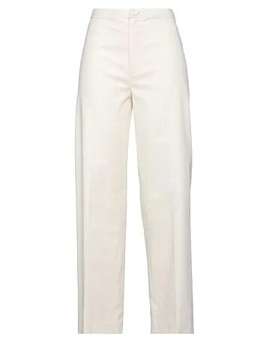 Ivory Plain weave Casual pants
