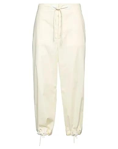 Ivory Plain weave Casual pants