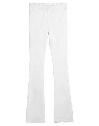 Ivory Plain weave Casual pants