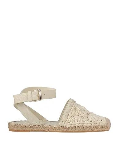Ivory Plain weave Espadrilles