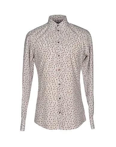 Ivory Plain weave Patterned shirt