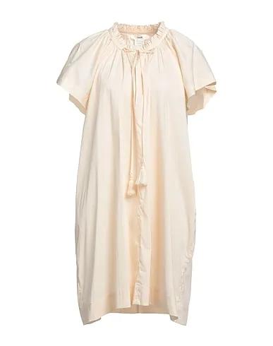 Ivory Plain weave Short dress