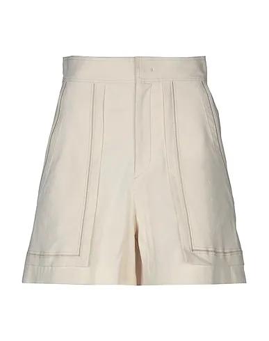 Ivory Plain weave Shorts & Bermuda