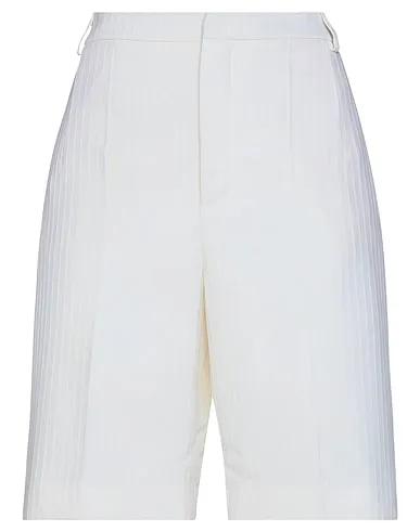 Ivory Plain weave Shorts & Bermuda